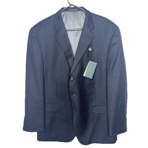 Lauren Ralph Lauren Blazer Mens 46R Black Athletic Fit Wool NEW Sport Coat F1